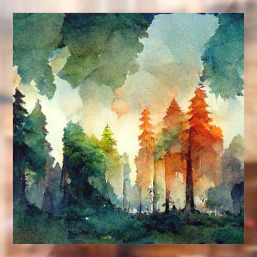 Der Wald (Natur) Fensteraufkleber (Blatt 2)