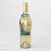 Der Wald (Natur) Flaschenanhänger (Auf Flasche)