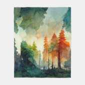 Der Wald (Natur) Fleecedecke (Vorderseite)