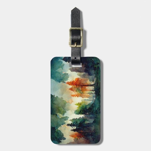 Der Wald (Natur) Gepäckanhänger (Vorderseite vertikal)