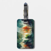 Der Wald (Natur) Gepäckanhänger (Rückseite vertikal)