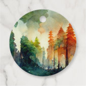 Der Wald (Natur) Geschenkanhänger (Rückseite)