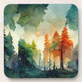 Der Wald (Natur) Getränkeuntersetzer (Vorderseite)