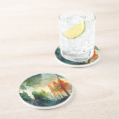 Der Wald (Natur) Getränkeuntersetzer (Seite)