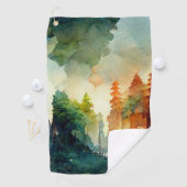 Der Wald (Natur) Golfhandtuch (Insitu)