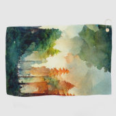 Der Wald (Natur) Golfhandtuch (Horizontal)