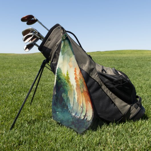 Der Wald (Natur) Golfhandtuch (Gras)