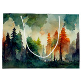 Der Wald (Natur) Große Geschenktüte (Rückseite)