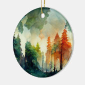 Der Wald (Natur) Keramik Ornament (Links)