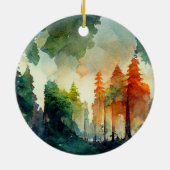 Der Wald (Natur) Keramik Ornament (Hinten)