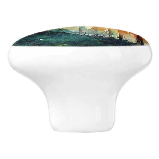 Der Wald (Natur) Keramikknauf (Seitenansicht)