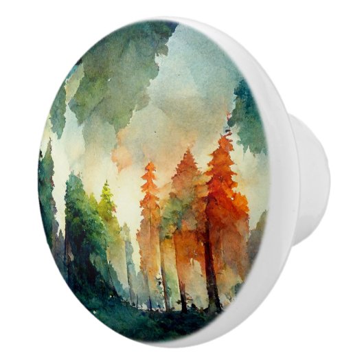 Der Wald (Natur) Keramikknauf (Rechts)