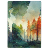 Der Wald (Natur) Klemmbrett (Rückseite)