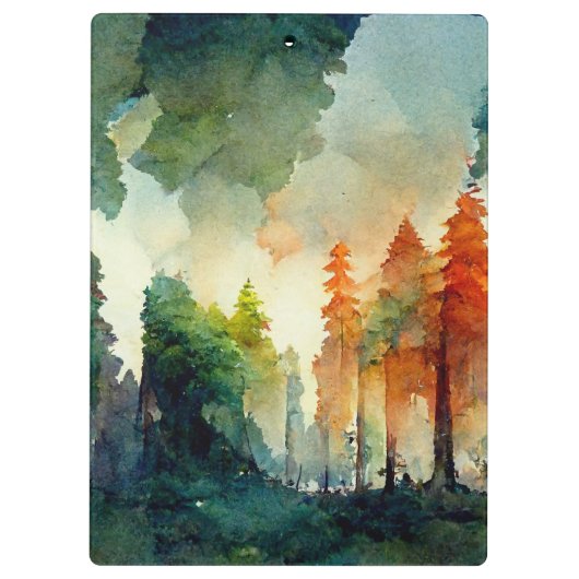 Der Wald (Natur) Klemmbrett (Rückseite)