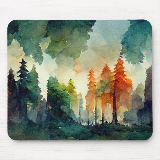 Der Wald (Natur) Mousepad (Vorne)