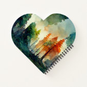 Der Wald (Natur) Notizblock (Rückseite)