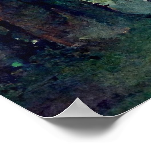 Der Wald (Natur) Poster (Ecke)