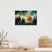 Der Wald (Natur) Poster (Küche)