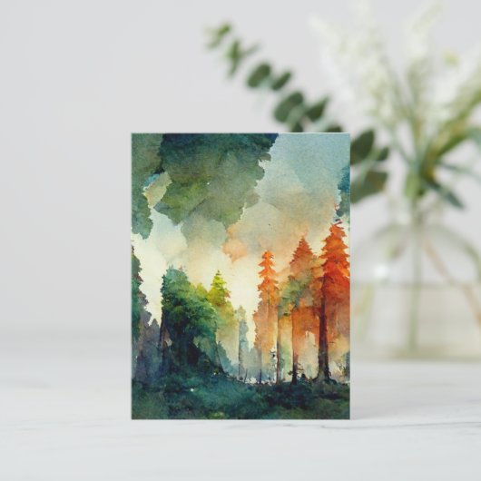 Der Wald (Natur) Postkarte (Stehend Vorderseite)