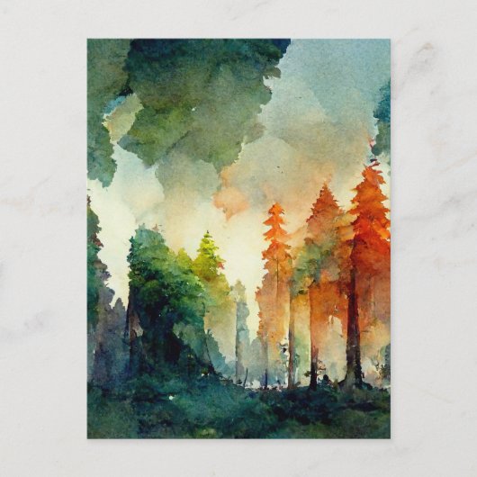 Der Wald (Natur) Postkarte (Vorderseite)