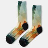 Der Wald (Natur) Socken (Linkes Detail)