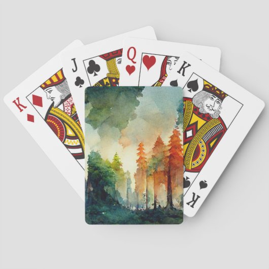 Der Wald (Natur) Spielkarten (Rückseite)