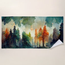Der Wald (Natur) Strandtuch