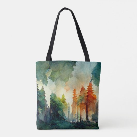 Der Wald (Natur) Tasche (Rückseite)