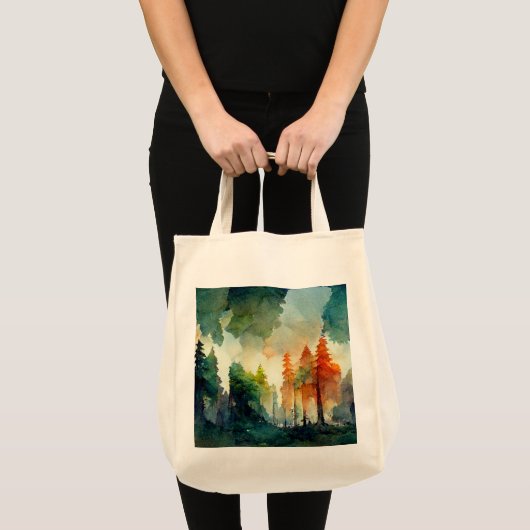Der Wald (Natur) Tragetasche (Vorderseite (Produkt))
