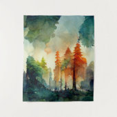 Der Wald (Natur) Wandteppich (Vorderseite)