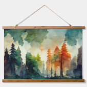 Der Wald (Natur) Wandteppich Mit Holzrahmen (Vorderseite 2)