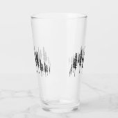 Der Wald von Bäumen Pint Glas (Links)