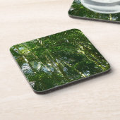 Der Wald von Palmen tropische Natur Getränkeuntersetzer (Linke Seite)