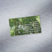 Der Wald von Palmen tropische Natur Magnetische Visitenkarte (Beispiel)