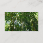 Der Wald von Palmen tropische Natur Visitenkarte (Rückseite)