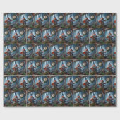 Der Wald wächst um fünf Uhr Geschenkpapier (Flach)