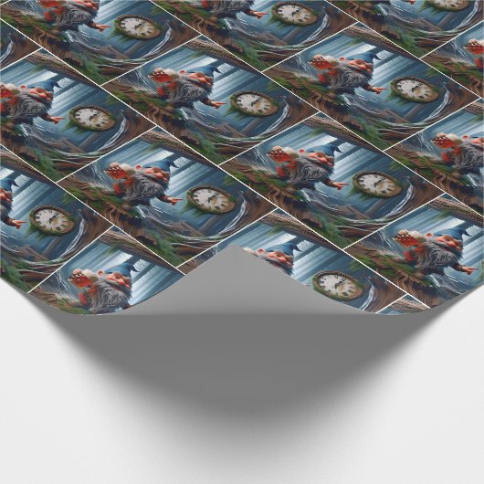 Der Wald wächst um fünf Uhr Geschenkpapier (Ecke)