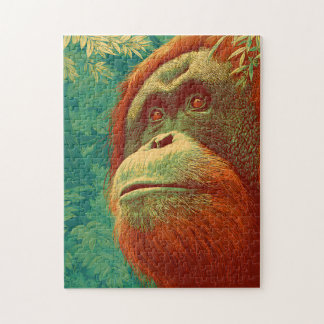 Der Waldbewohner - Orang-Utan, japanische Kunst Puzzle