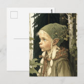 Der Waldelf Vintage Postkarte (Vorne/Hinten)
