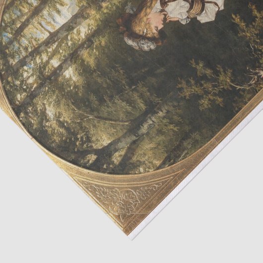 Der Waldfrühling von Carl Schweninger, Jr. Seidenpapier (Ausschnitt)