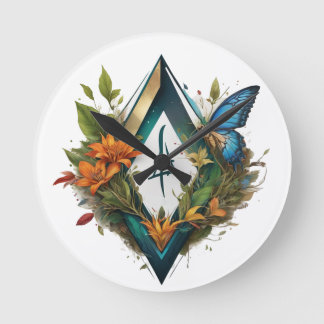 der Waldgesang-2 Runde Wanduhr