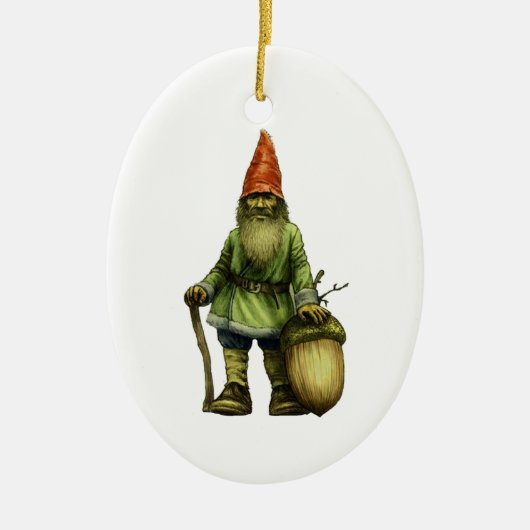 DER WALDGNOME KERAMIKORNAMENT (Vorne)
