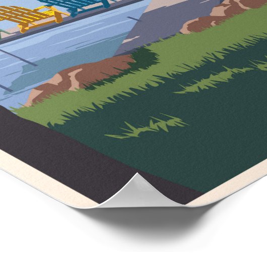 Der Waldsee Poster (Ecke)