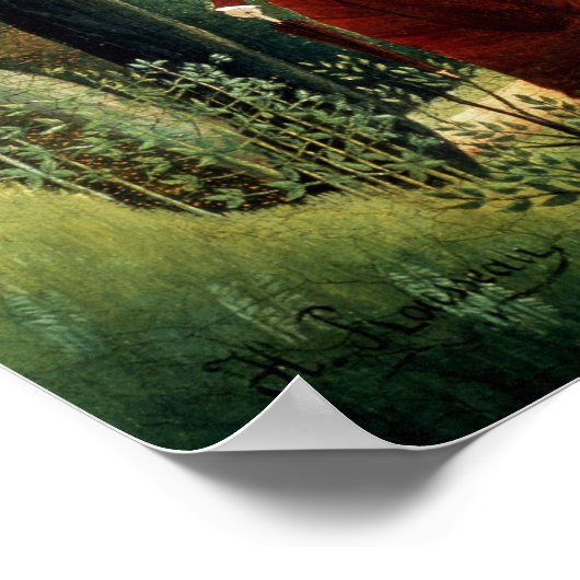 Der Walk im Wald, 1886-90 Poster (Ecke)