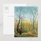 Der Walk im Wald, 1886-90 Postkarte (Vorne/Hinten)