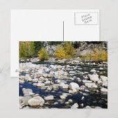 Der Walker River im Herbst Postkarte (Vorne/Hinten)