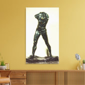 Der Walking Man, 1877 (Bronze) Leinwanddruck (Insitu (Wohnzimmer))