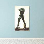 Der Walking Man, 1877 (Bronze) Leinwanddruck (Insitu (Holzboden))