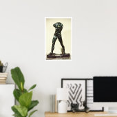 Der Walking Man, 1877 (Bronze) Poster (Heimbüro)