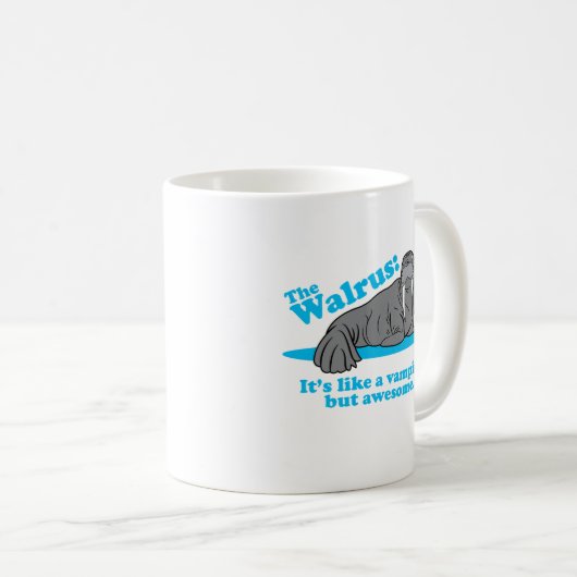 Der Walross-Vampir Kaffeetasse (VorderseiteRechts)